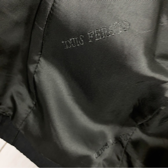 Louis Feraud Womens Blazer Jacket Size 8 Black Flax Linen 3 Button Bows - Picture 12 of 12